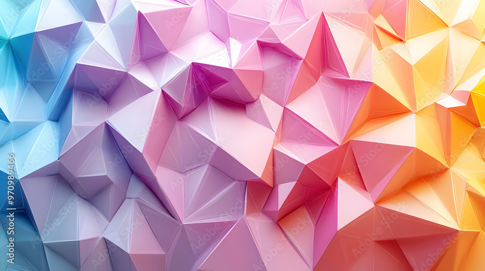 Abstract Geometric Shapes in a Gradient of Blue, Purple, Pink, Orange and Yellow Colors Abstract Background Animation Abstract Geometric Shapes in a Gradient of Blue, Purple, Pink, Orange and Yellow Colors Abstract Background Animation