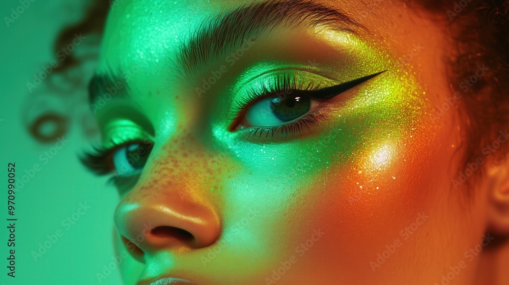 2000s-inspired spring makeup with green tones for a vibrant maybelline campaign 2000s-inspired spring makeup with green tones for a vibrant maybelline campaign