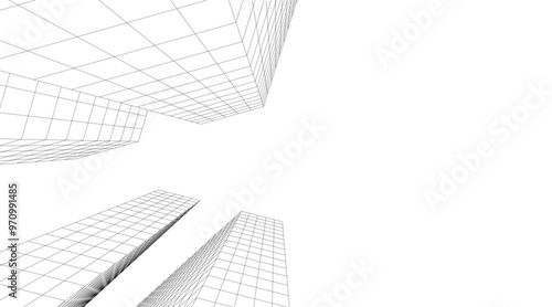 architecture building vector 3d rendering