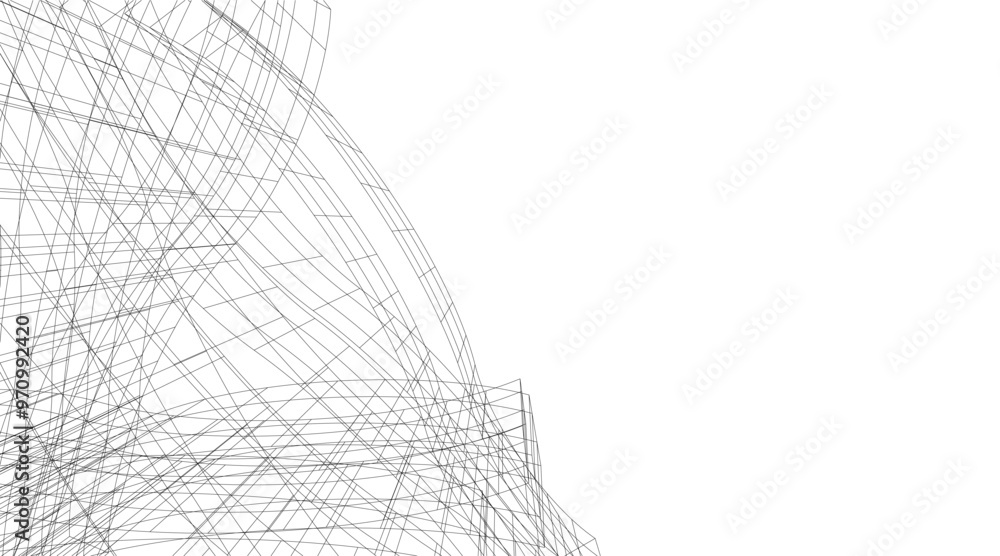 Architectural drawing. Futuristic background vector illustration Architectural drawing. Futuristic background vector illustration