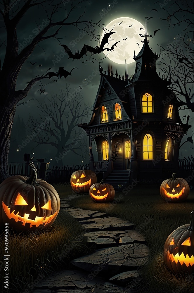 halloween background with pumpkin halloween background with pumpkin