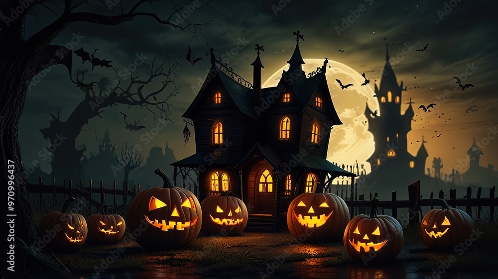 halloween background with pumpkin halloween background with pumpkin