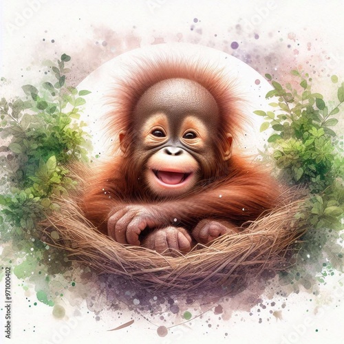 Orang Utan Baby photo