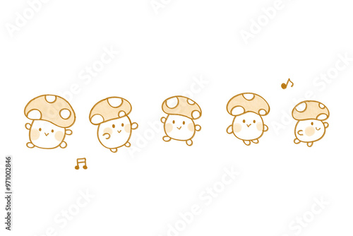 踊るきのこたち