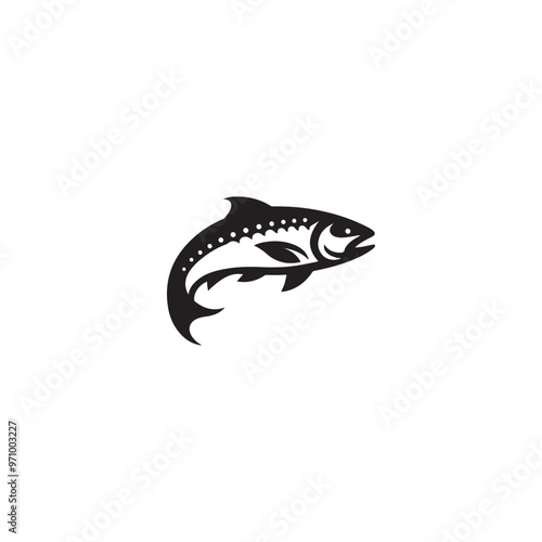 fish silhouette vector 