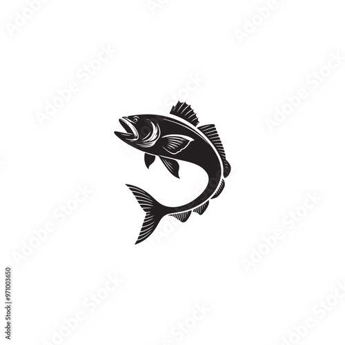 fish silhouette vector 