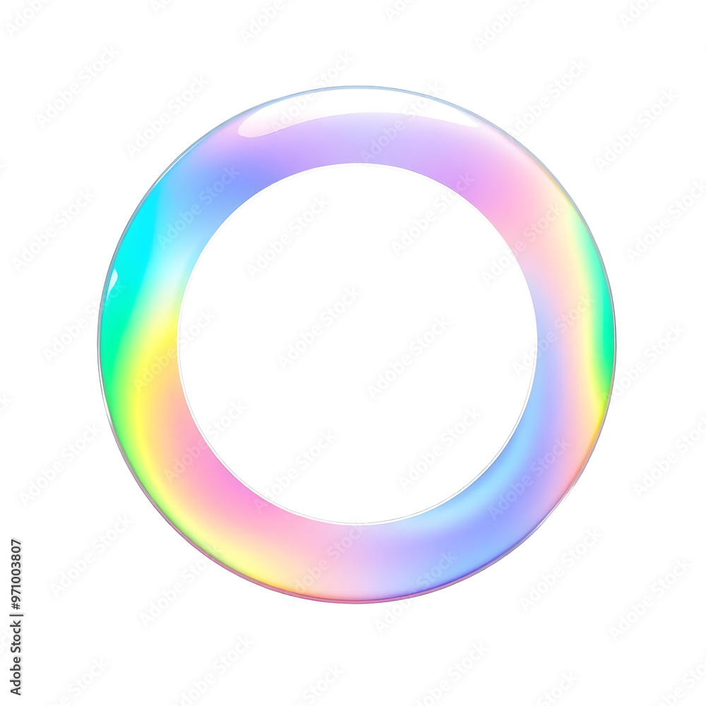 Rainbow circle frame isolated on transparent background. Rainbow circle frame isolated on transparent background.