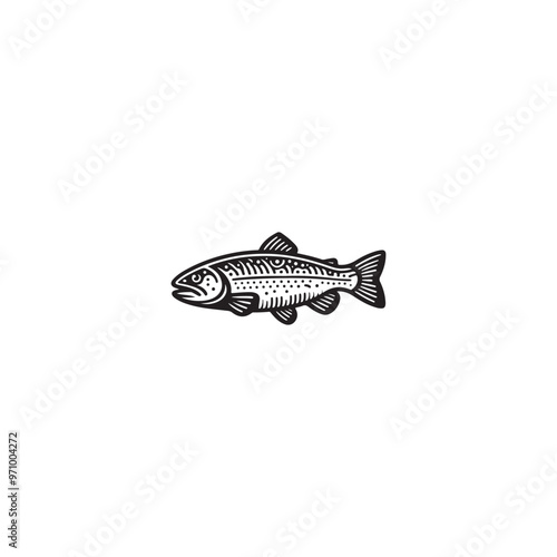 fish silhouette vector 