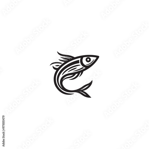 fish silhouette vector 