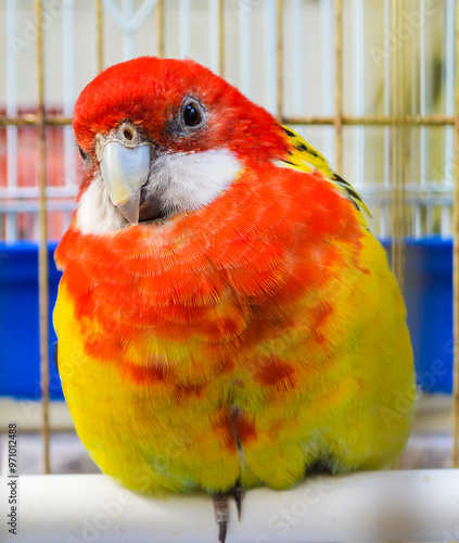 The eastern rosella (Platycercus eximius) bird  photo