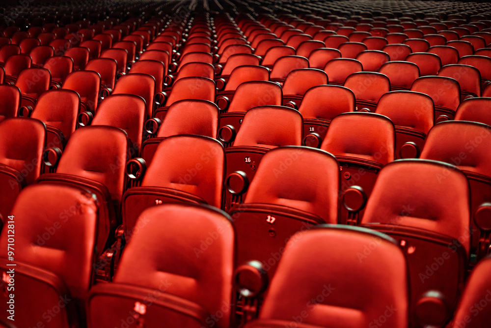 Naklejka premium Venue row seats