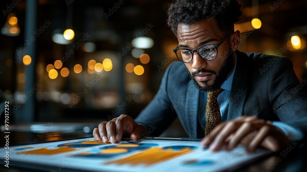 a Businessman using Google Analytics on a tablet, highlighting the importance of web traffic analysis for digital marketing. a Businessman using Google Analytics on a tablet, highlighting the importance of web traffic analysis for digital marketing.