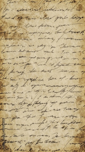 Background with Intricate and Beautifully Handwritten Manuscript with Valuable Historical Insights