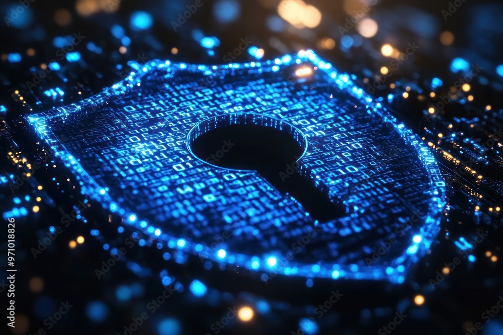 Digital Shield Protection Abstract Digital Shield Protection Abstract
