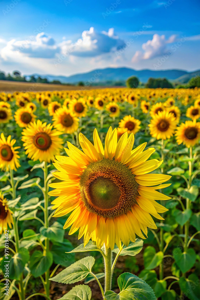 Sunflower in the field with daylight , Sunflowers also a popular economic crop to bring seeds to be consumed Including the extraction of sunflower oil, popular among health lovers. Sunflower in the field with daylight , Sunflowers also a popular economic crop to bring seeds to be consumed Including the extraction of sunflower oil, popular among health lovers.