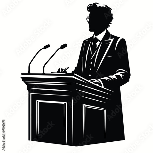 Academic Professor Silhouette