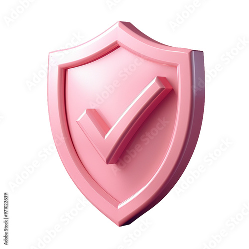 Protection shield icon checkmark on shield symbol isolated on transparent background.png 