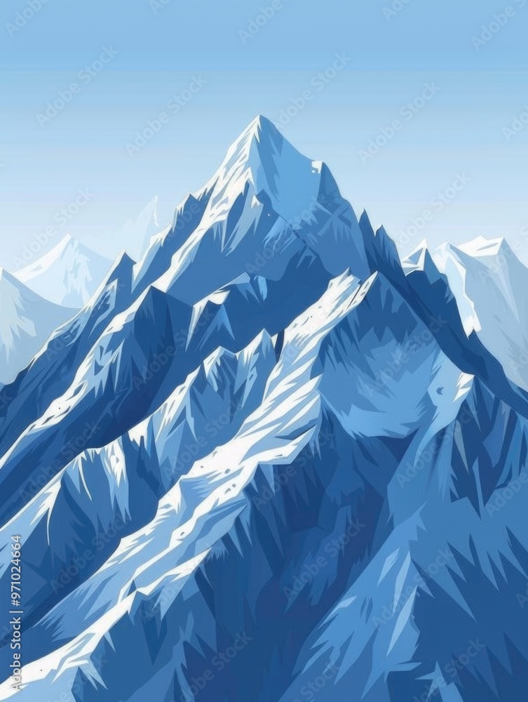 Fototapeta premium Vivid Mountainous Landscape