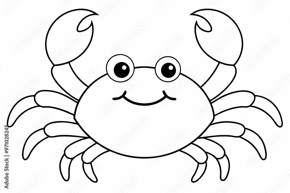 Fototapeta premium cartoon crab cartoon