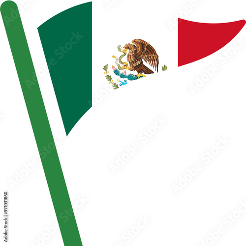 MEXICO Flag Free Flown Icon