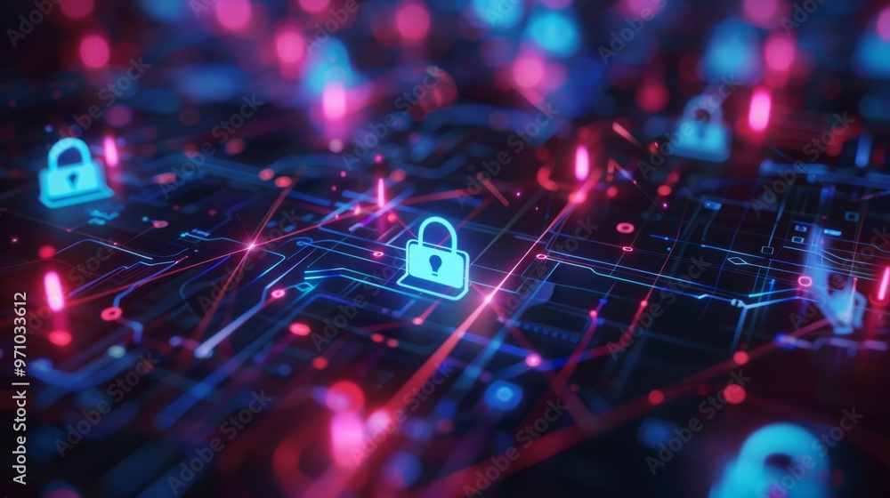Network protection concept photo on abstract technology background. Data security concept. Cyber digital protection system innovation concept. Network protection concept photo on abstract technology background. Data security concept. Cyber digital protection system innovation concept.