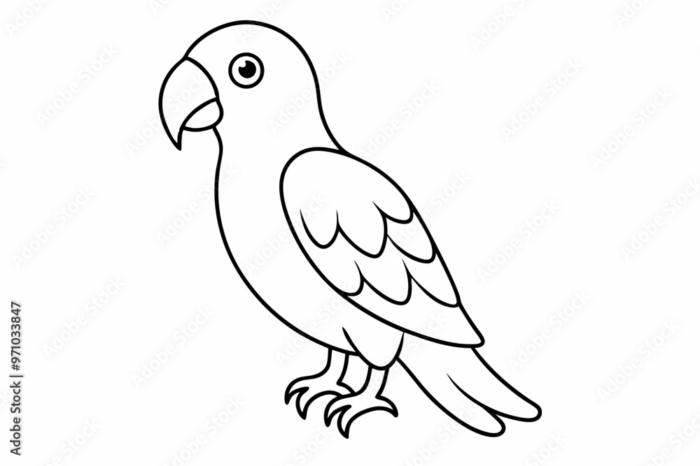 parrot on white background parrot on white background