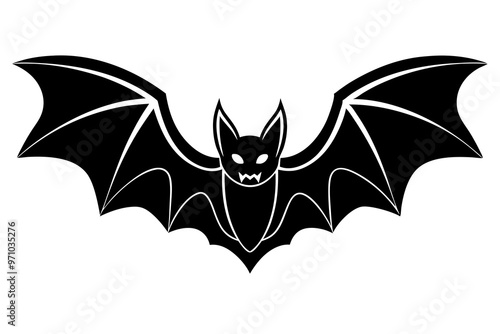 halloween bat with bats