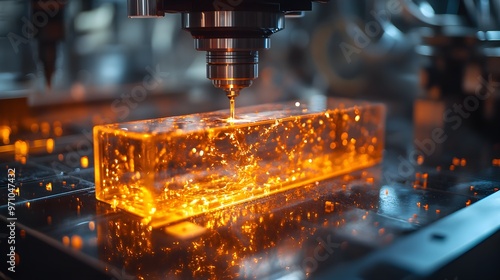 Close-up of a beryllium copper board, showing its intricate lattice structure, highlighting the balance between high strength and excellent electrical conductivity photo