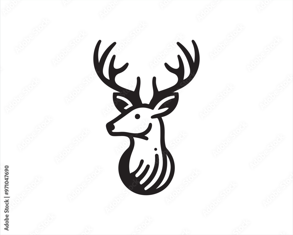 deer head vector deer head vector