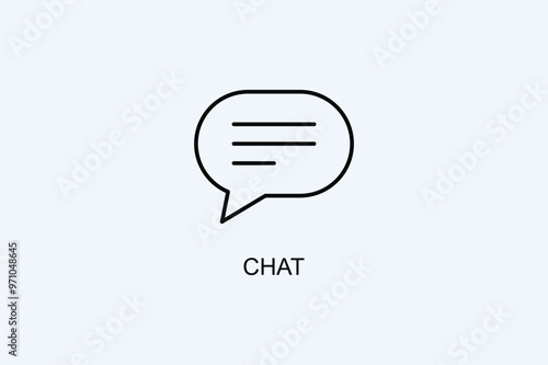 Chat Vector Icon Or Logo Illustration