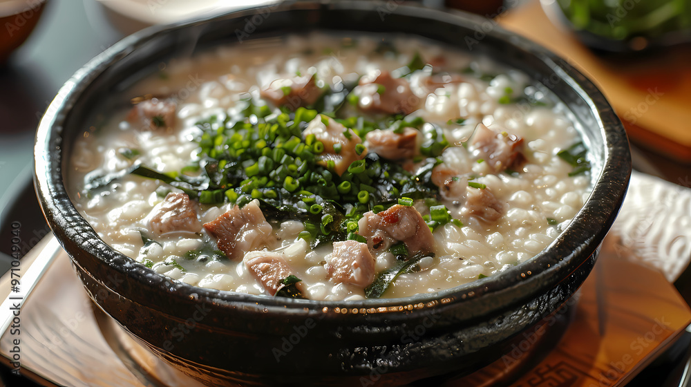 Rice porridge with pork Rice porridge with pork