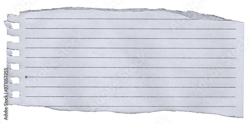 Ripped Torn Paper Edge Texture Transparent Background 