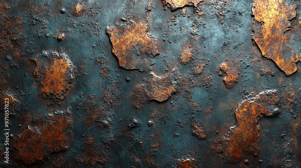 a Metal background with a dirty, industrial texture, adding a rugged and raw aesthetic. a Metal background with a dirty, industrial texture, adding a rugged and raw aesthetic.