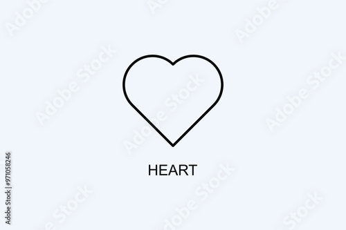 Heart Vector Icon Or Logo Illustration