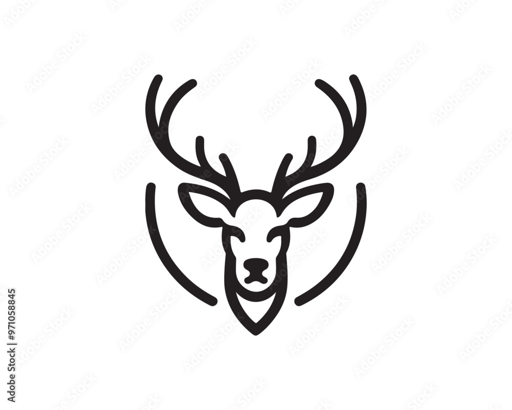 deer head vector