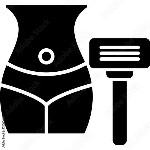 Intimate Area Razor Icon