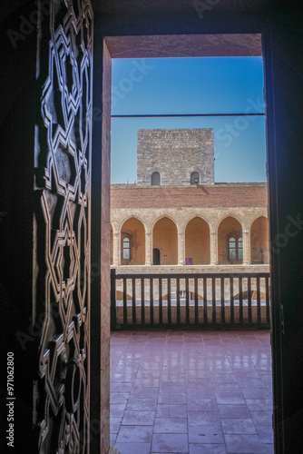 Perpignan, France - 24 Aug, 2024: Palace of the Kings of Majorca (Palais des Rois de Majorque), a tourist landmark in Perpignan, France photo