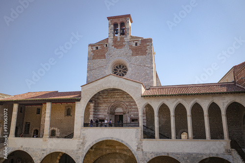 Perpignan, France - 24 Aug, 2024: Palace of the Kings of Majorca (Palais des Rois de Majorque), a tourist landmark in Perpignan, France photo