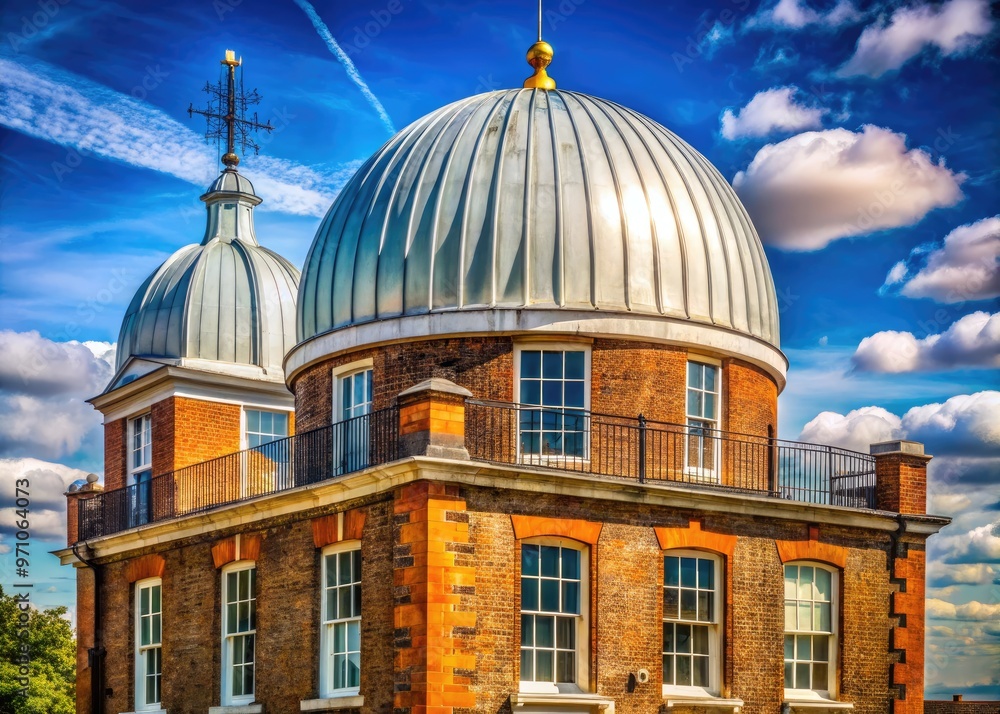Historic maritime observatory dome with intricate architecture and ...