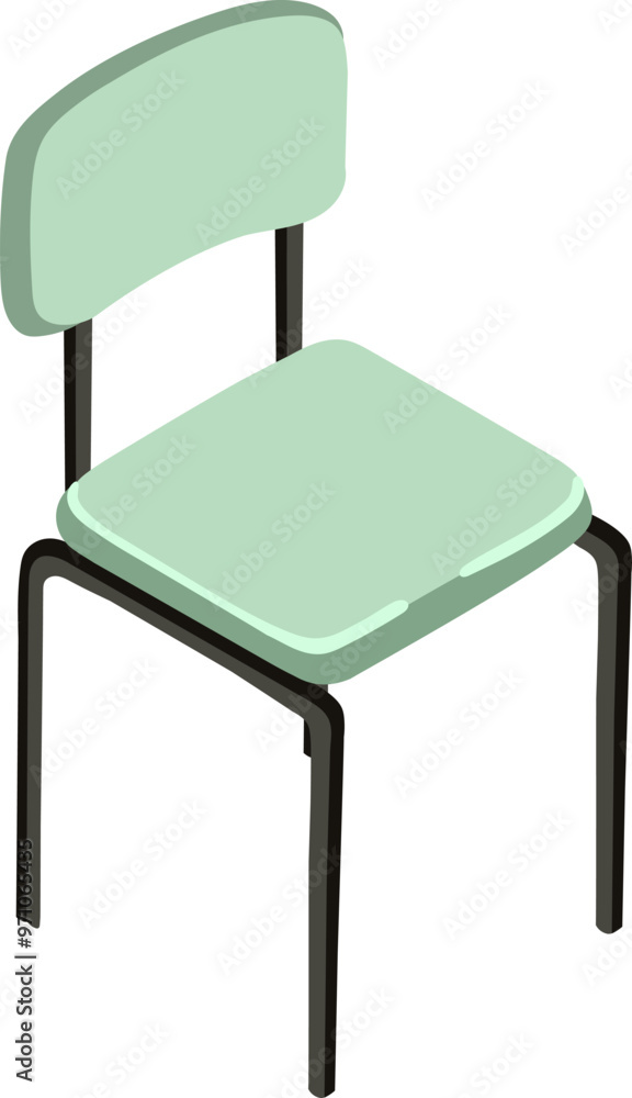 Isometric chair. Perfect for interior mood boards and planning sketches. Vector. Isometric chair. Perfect for interior mood boards and planning sketches. Vector.