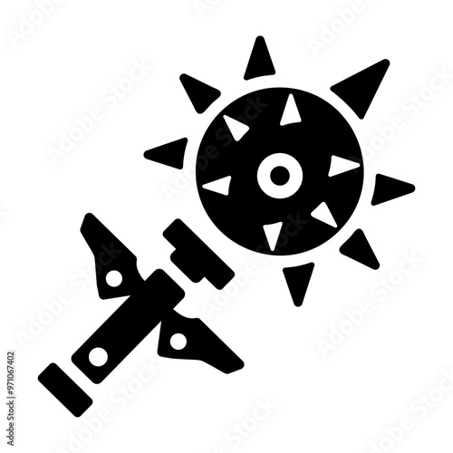Cleric weapon icon in filled style