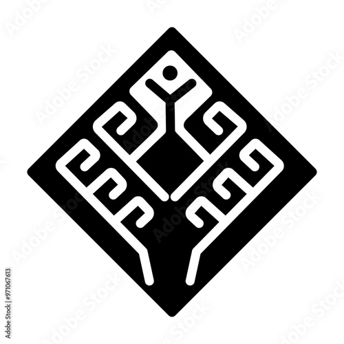 Yggdrasil icon in filled style 