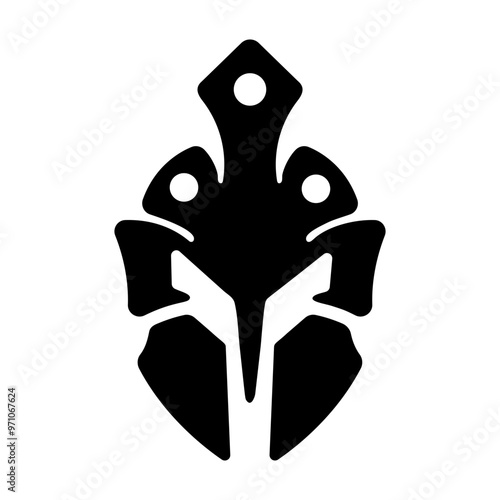 Spartan mask icon in filled style