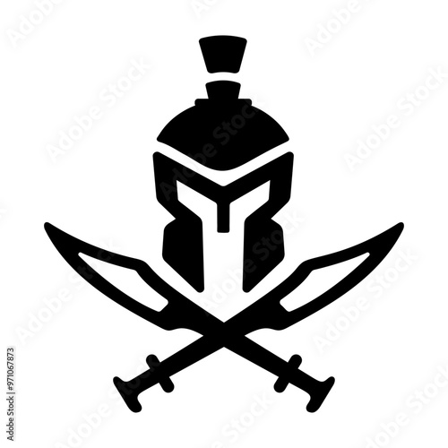 Spartan weapon icon in filled style