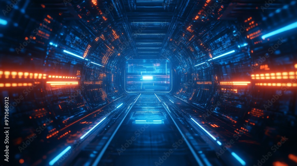Sci-Fi Abstract Scene for Business and Metaverse Showcase Sci-Fi Abstract Scene for Business and Metaverse Showcase