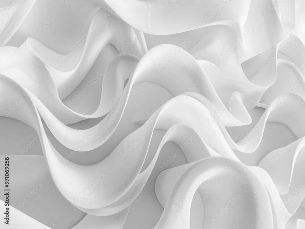 Obraz premium Abstract White Art Sculpture