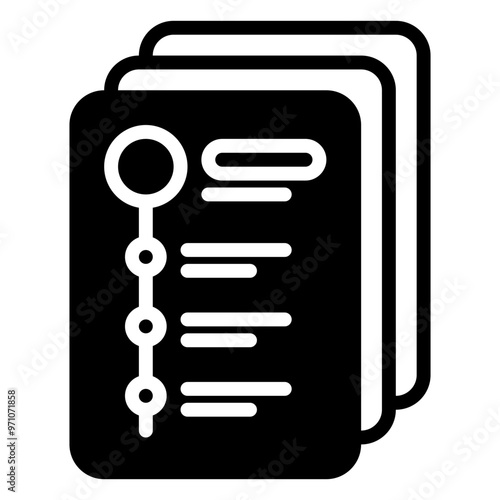 Compliance icon, glyph icon style