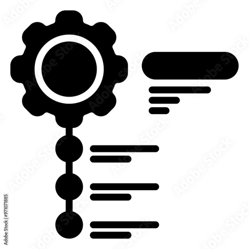 Feature selection icon, glyph icon style