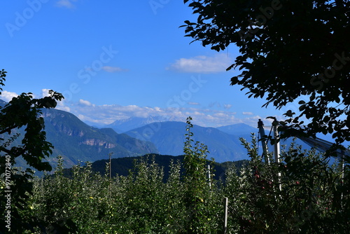 Obraz na płótnie Schöne Landschaft bei Tisens in Südtirol w salonie