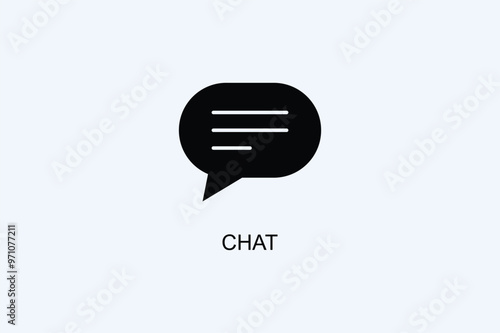 Chat Vector Icon Or Logo Illustration